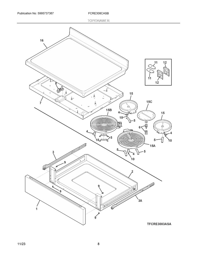 Diagram for FCRE308CASB