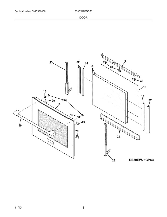 Diagram for E30EW7CGPS3