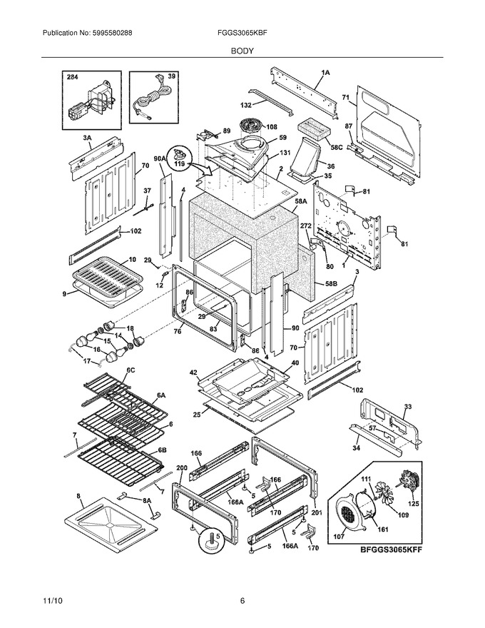 Diagram for FGGS3065KBF
