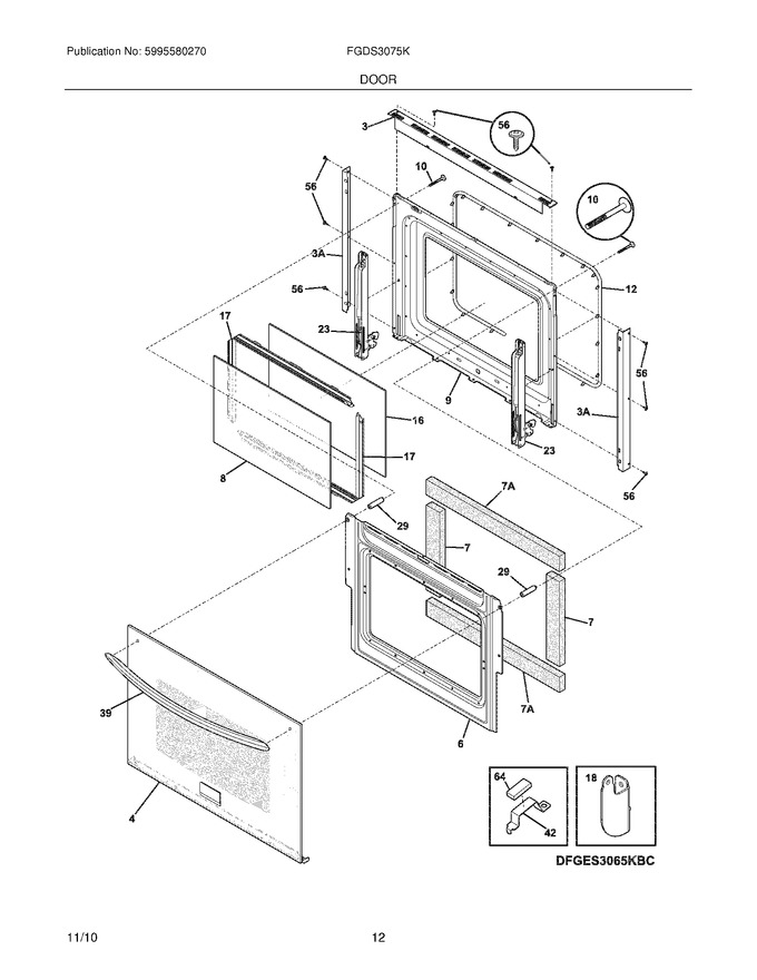 Diagram for FGDS3075KWD