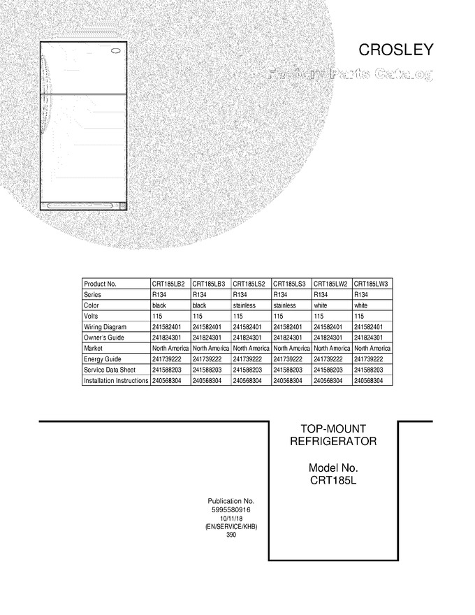 Diagram for CRT185LB3