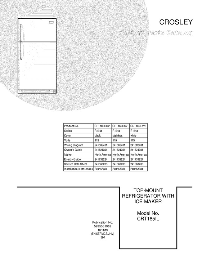 Diagram for CRT185ILS2
