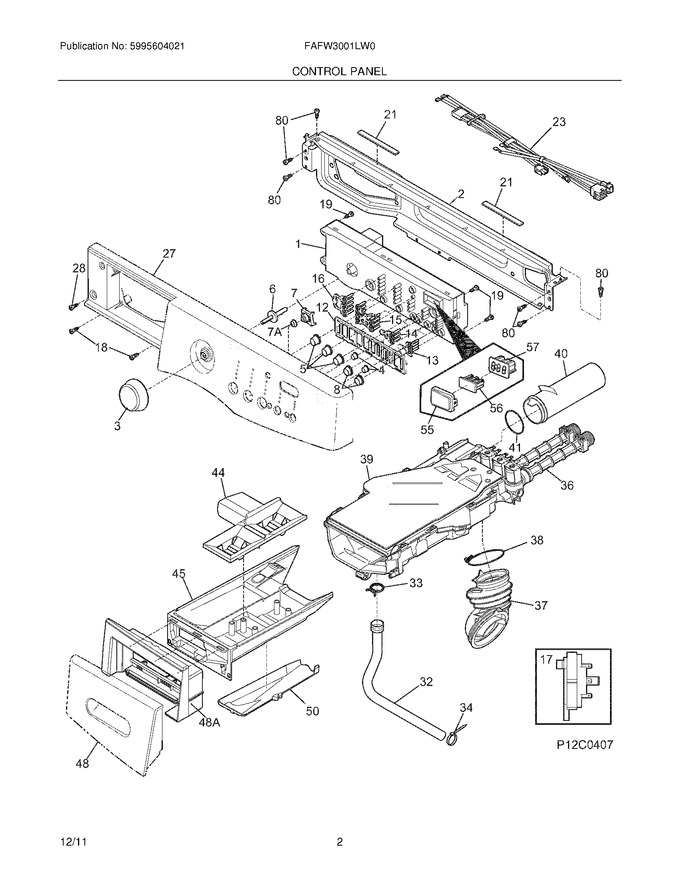 Diagram for FAFW3001LW0