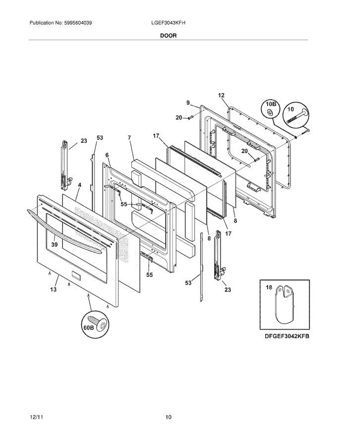 Diagram for LGEF3043KFH