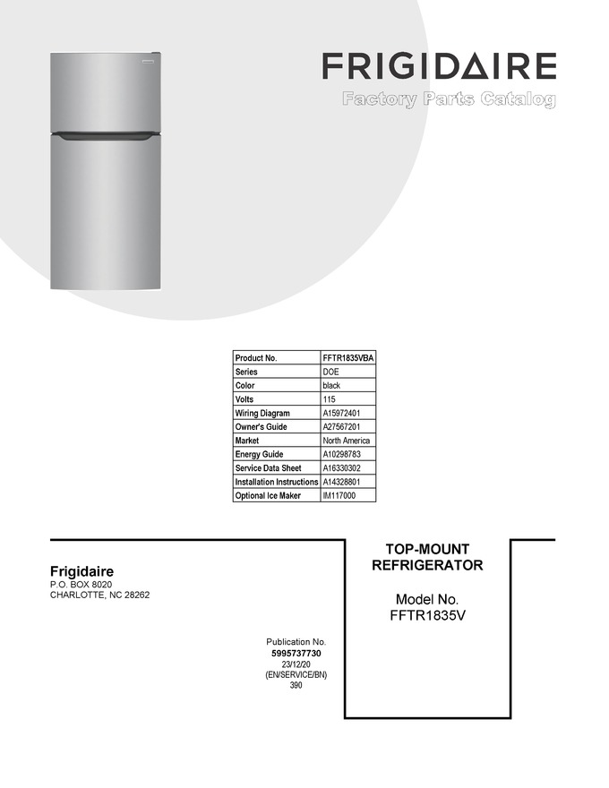 Diagram for FFTR1835VBA