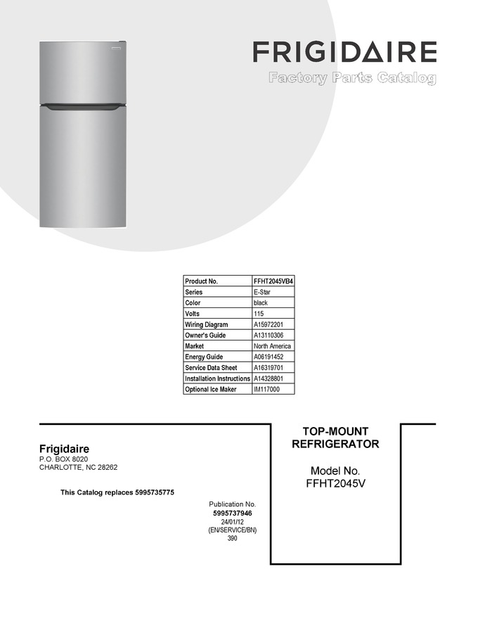 Diagram for FFHT2045VB4