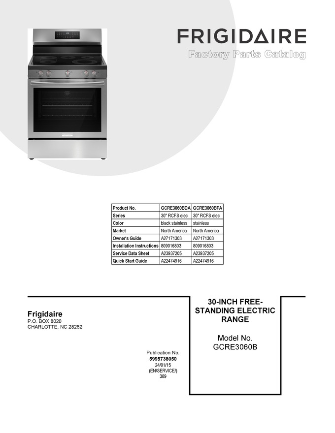 Diagram for GCRE3060BFA