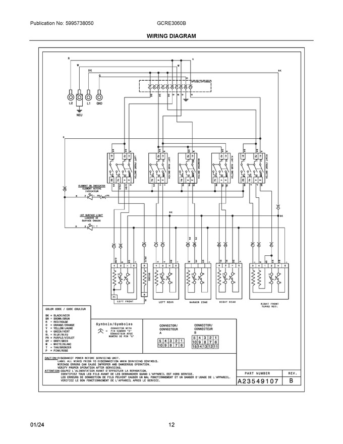 Diagram for GCRE3060BFA
