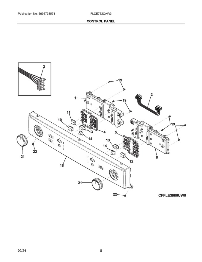 Diagram for FLCE752CAW3