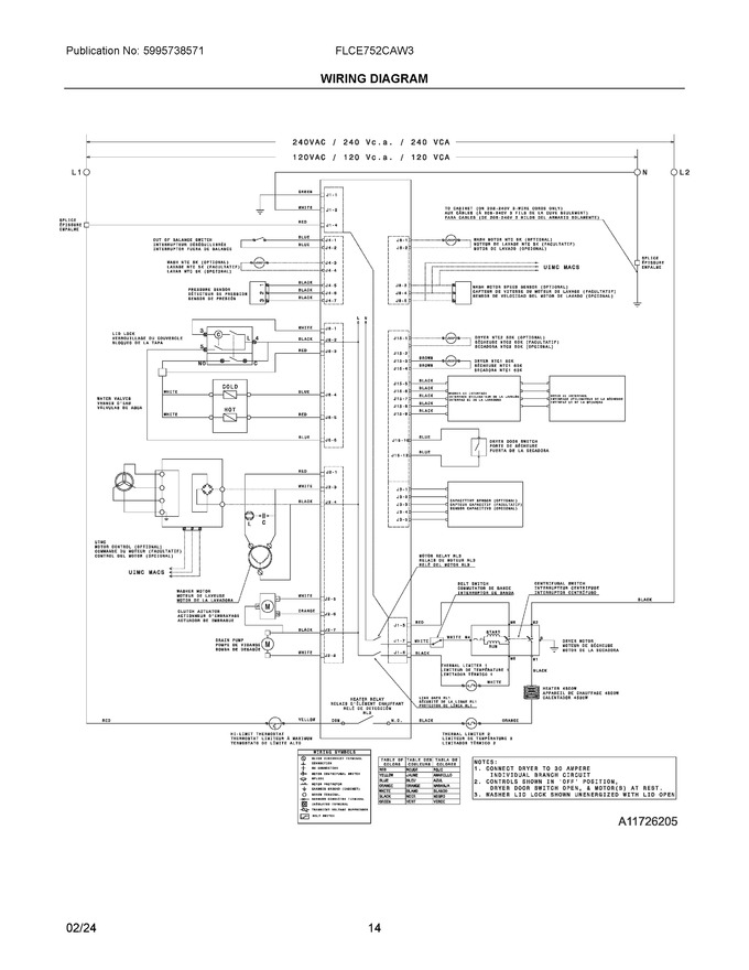 Diagram for FLCE752CAW3