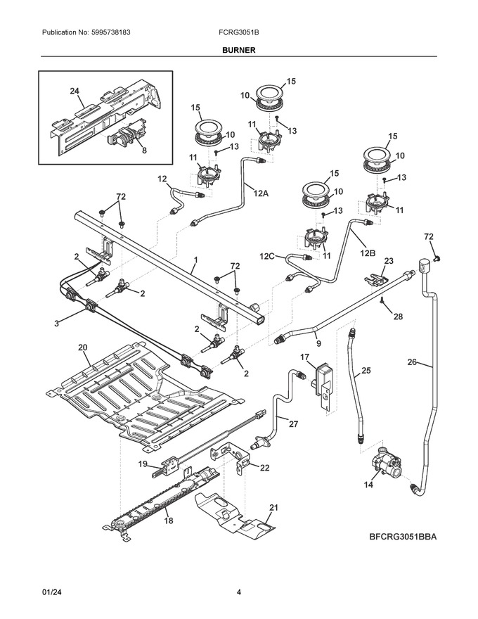 Diagram for FCRG3051BWA