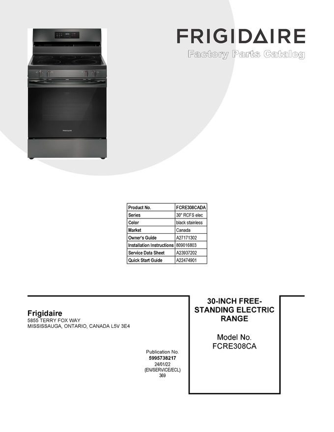 Diagram for FCRE308CADA