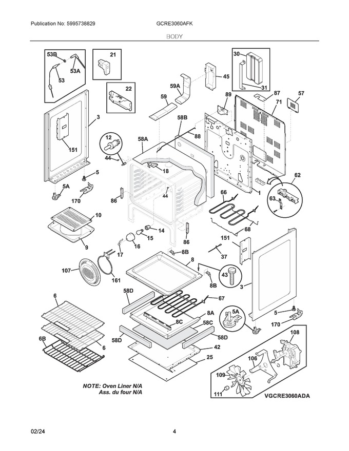 Diagram for GCRE3060AFK