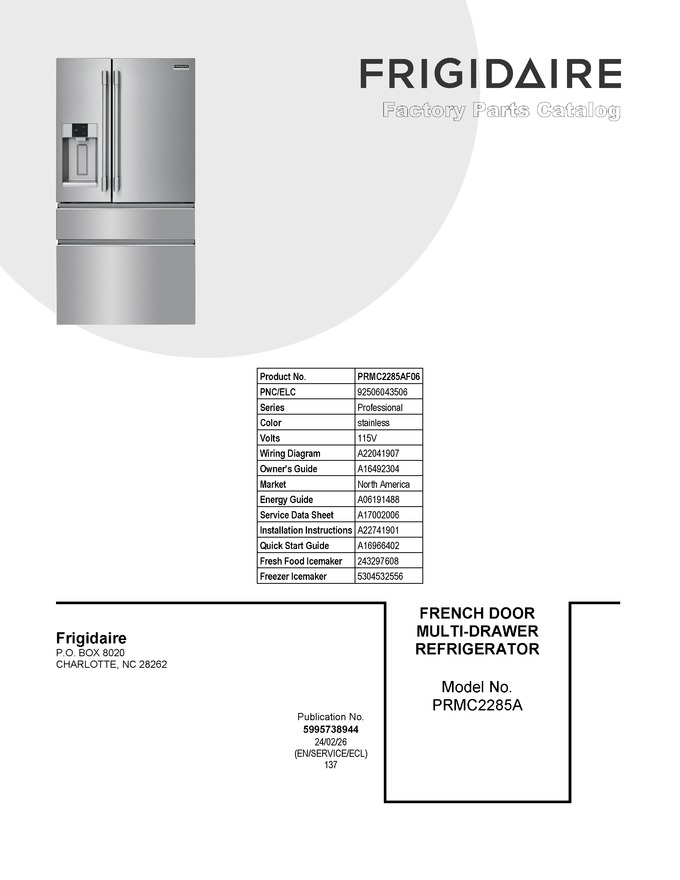 Diagram for PRMC2285AF06