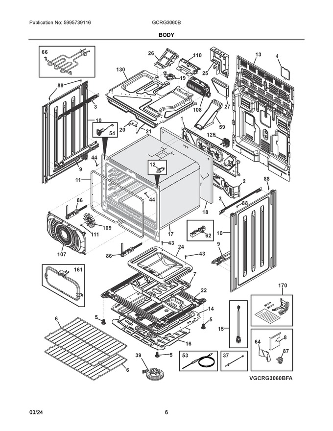 Diagram for GCRG3060BFA