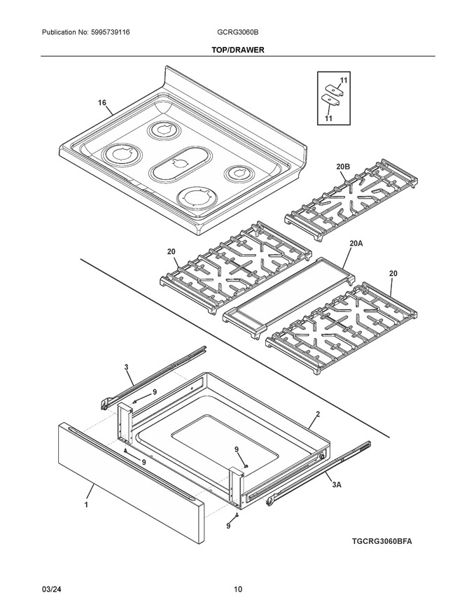 Diagram for GCRG3060BFA