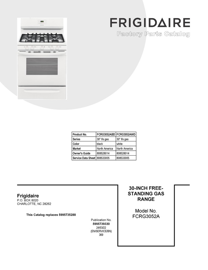 Diagram for FCRG3052AWD