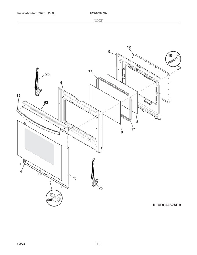 Diagram for FCRG3052AWD