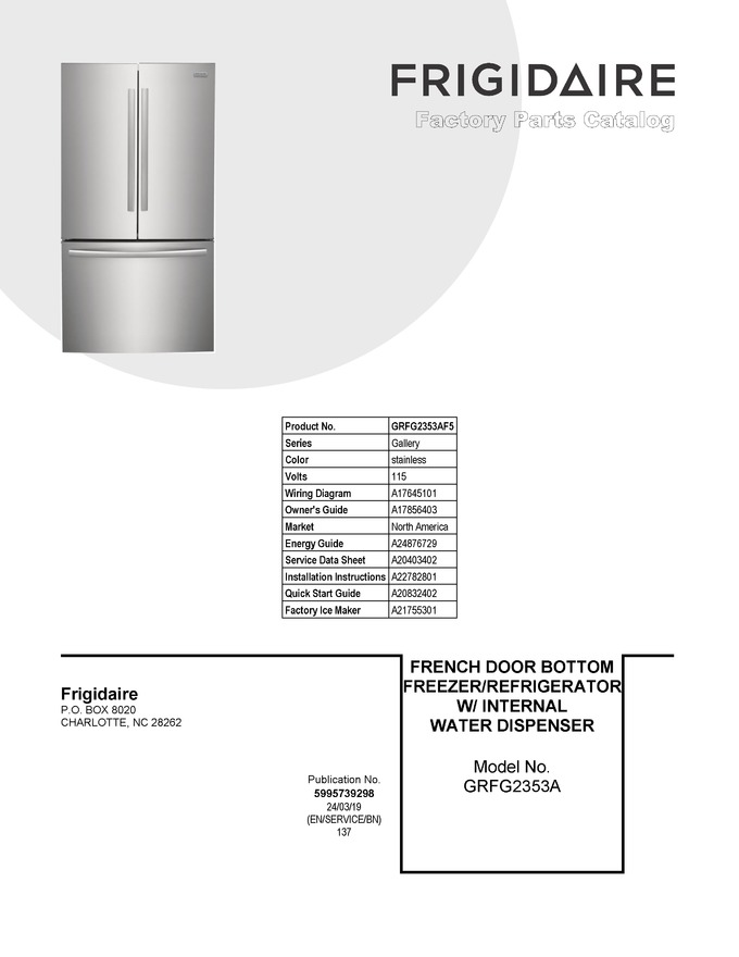 Diagram for GRFG2353AF5