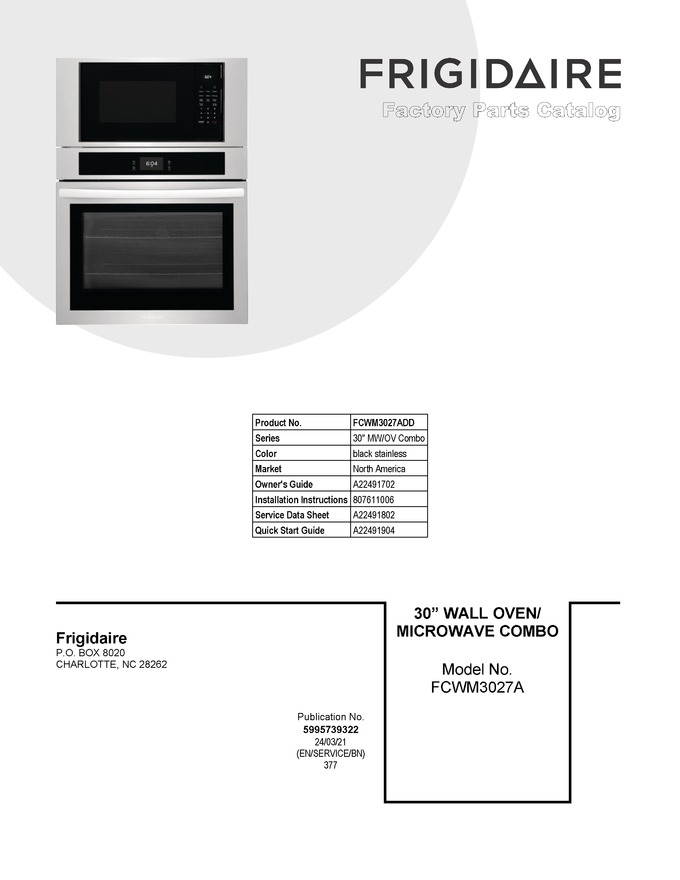 Diagram for FCWM3027ADD