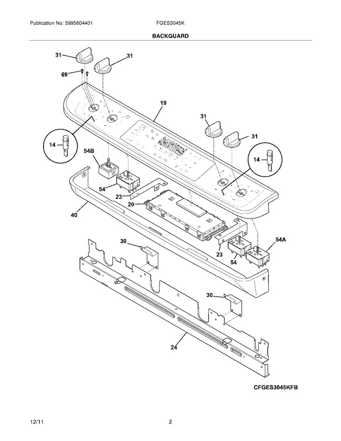 Diagram for FGES3045KBD