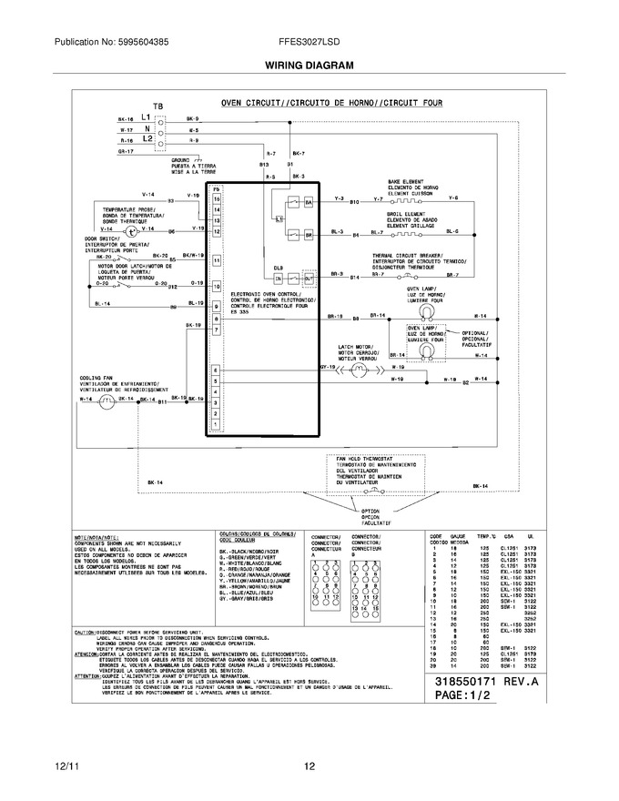 Diagram for FFES3027LSD