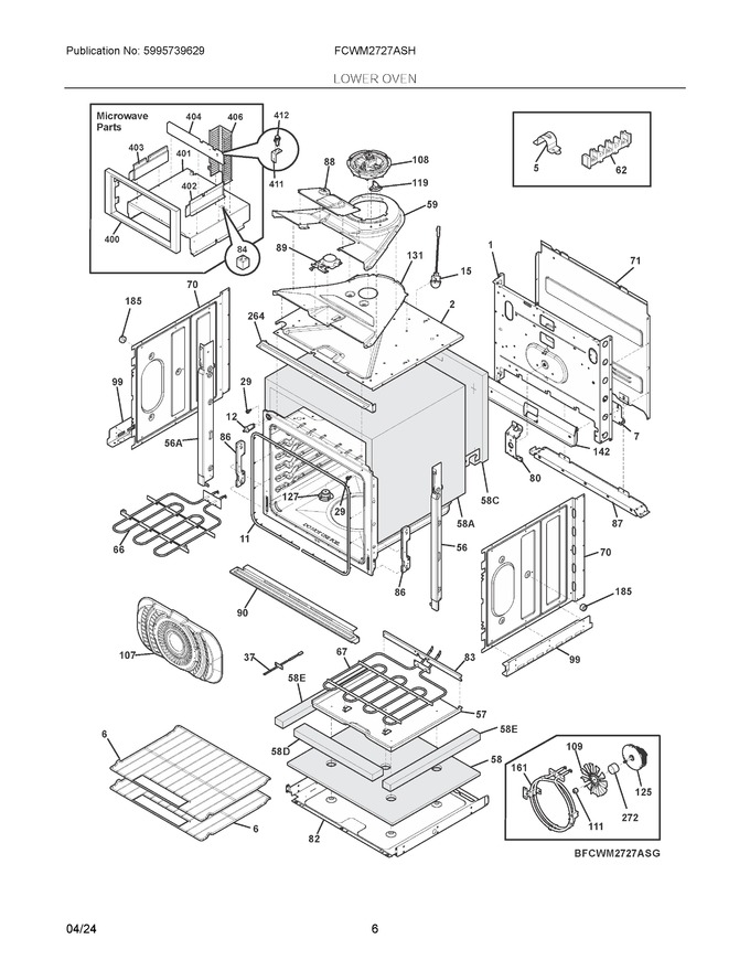 Diagram for FCWM2727ASH