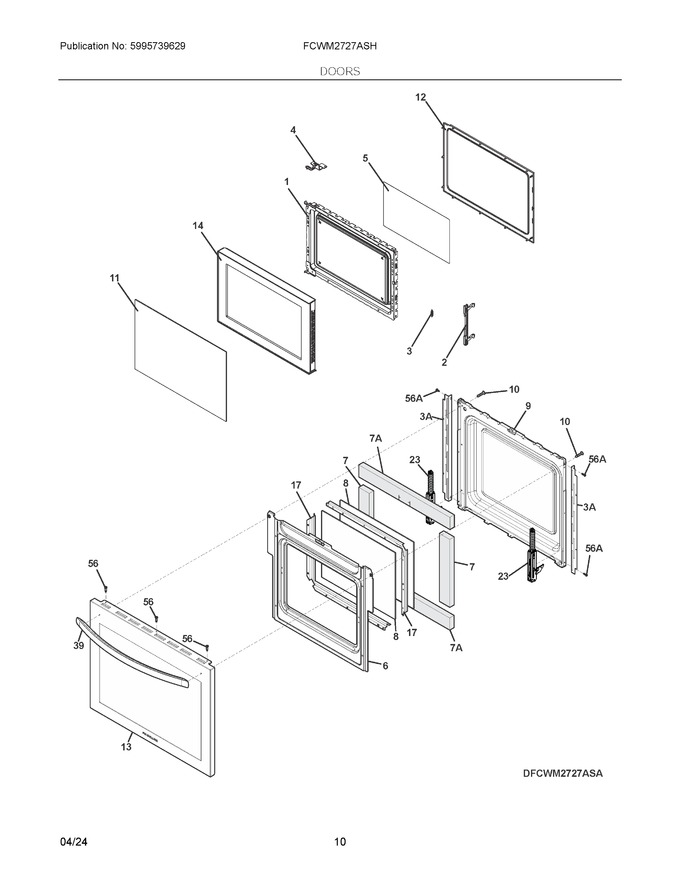 Diagram for FCWM2727ASH