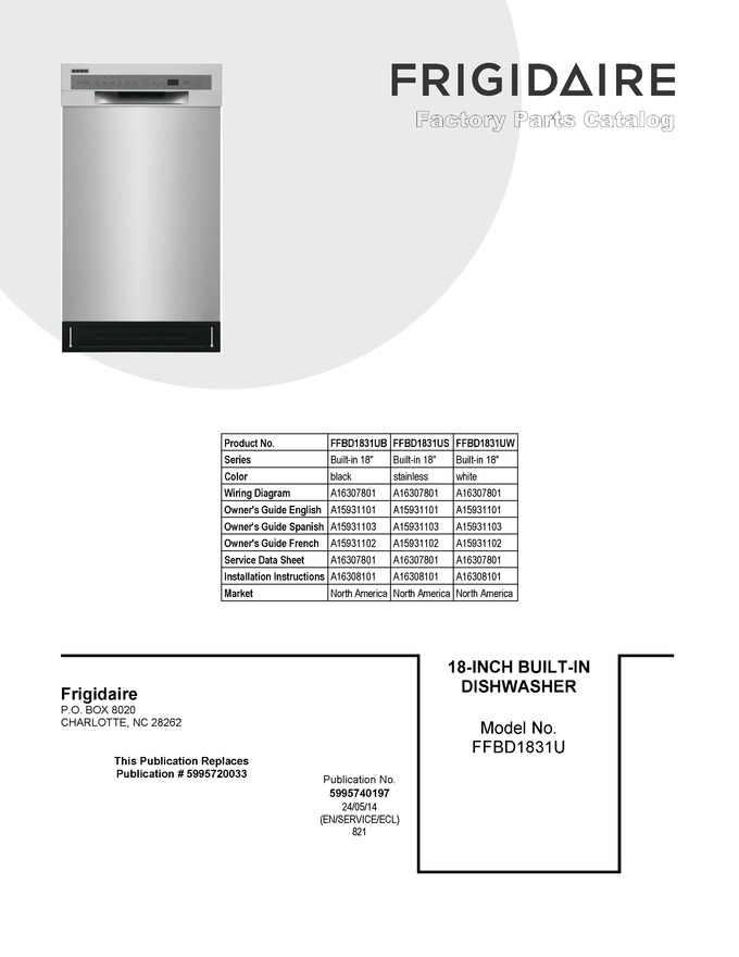 Diagram for FFBD1831UW
