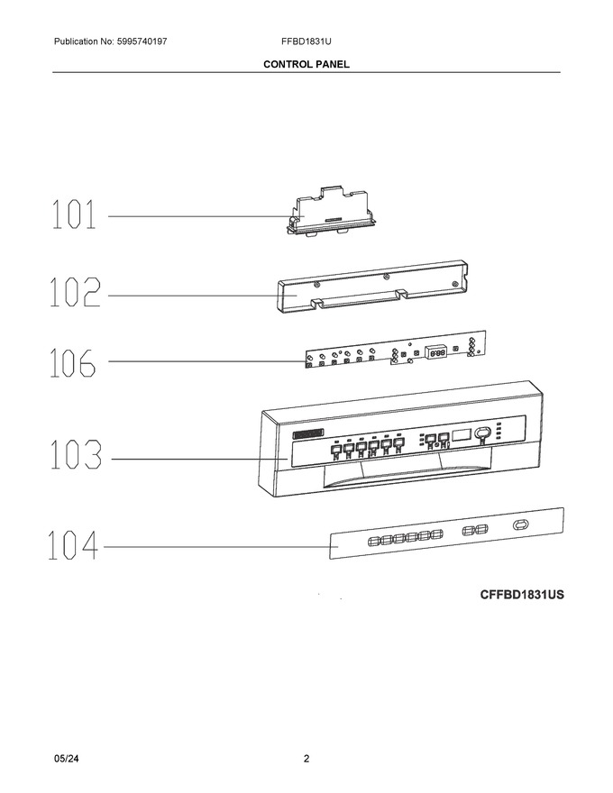 Diagram for FFBD1831UW