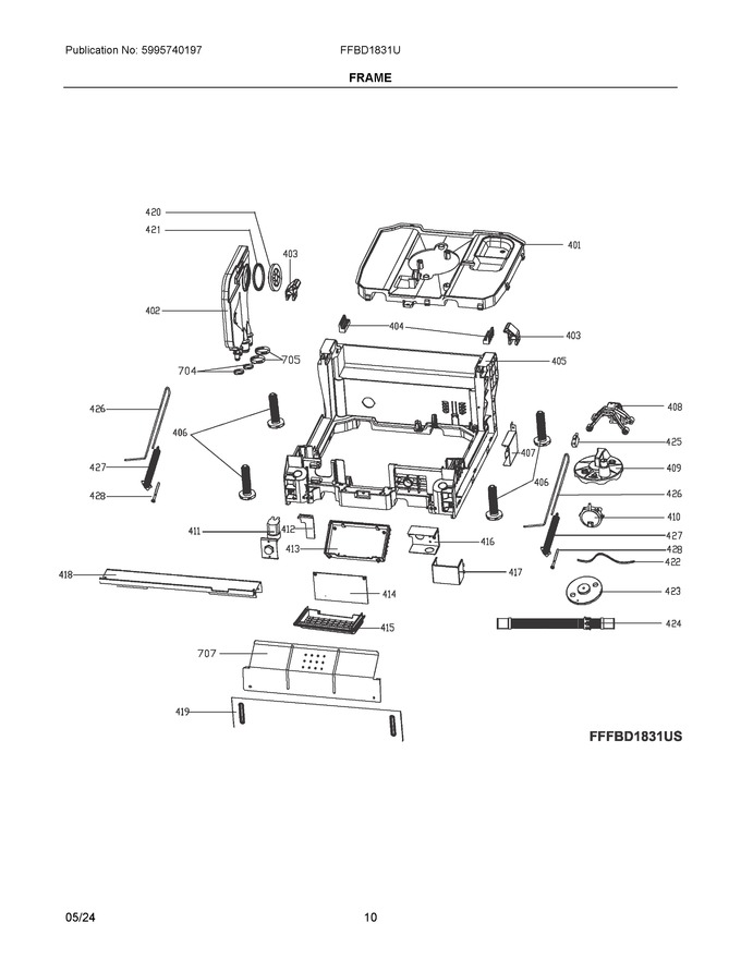 Diagram for FFBD1831UW