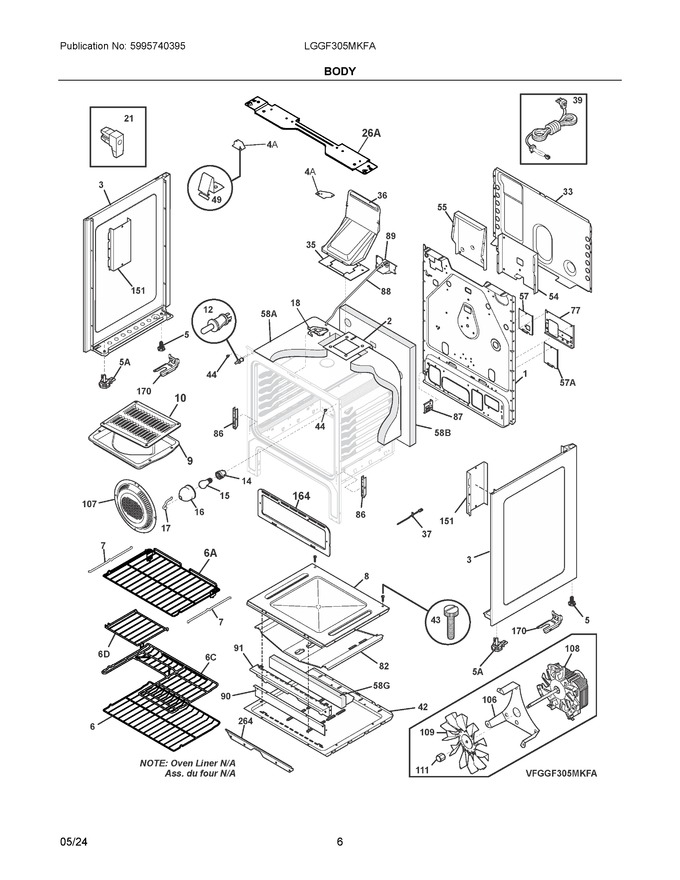 Diagram for LGGF305MKFA