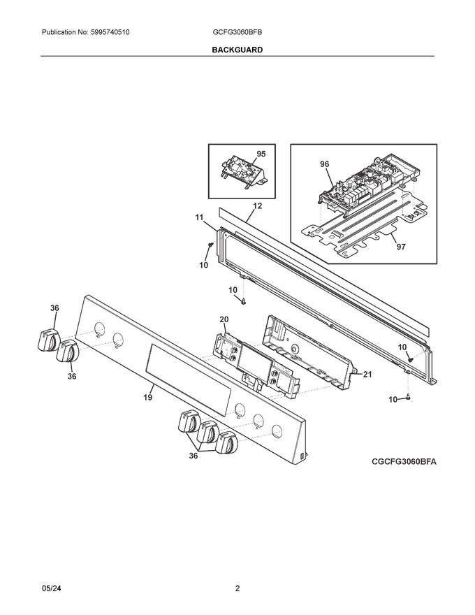 Diagram for GCFG3060BFB