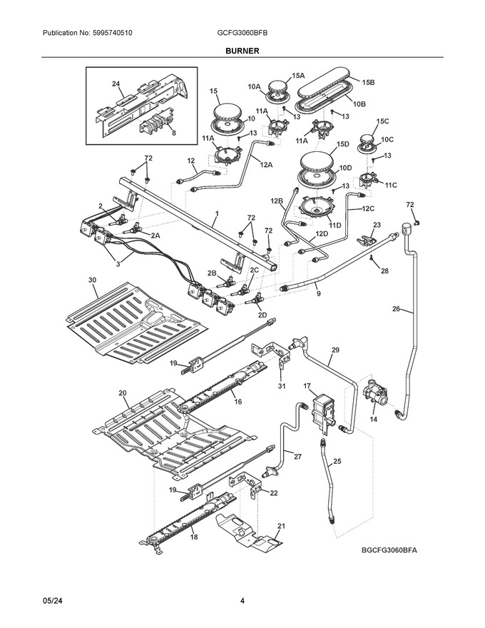 Diagram for GCFG3060BFB