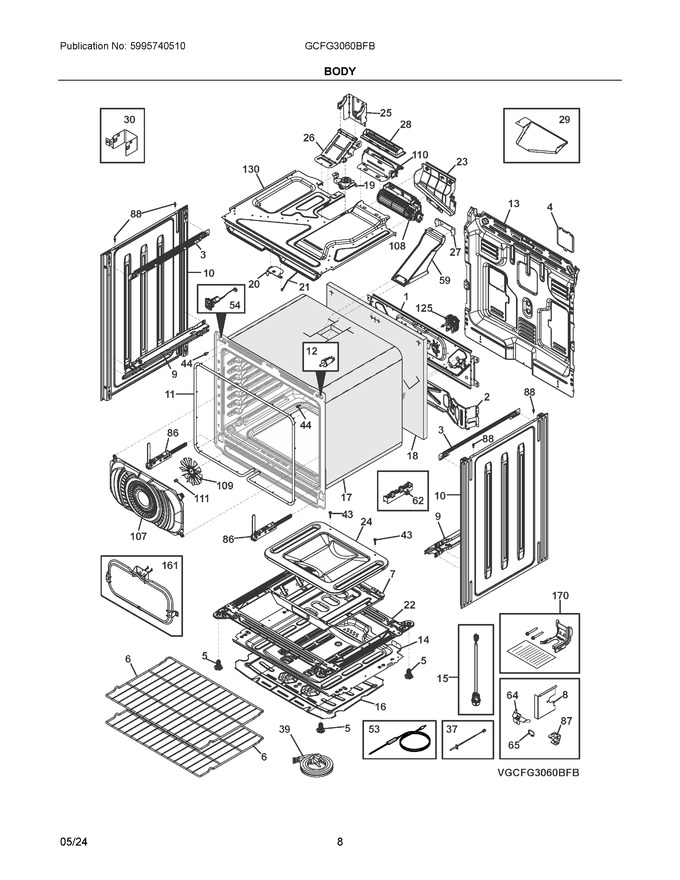 Diagram for GCFG3060BFB