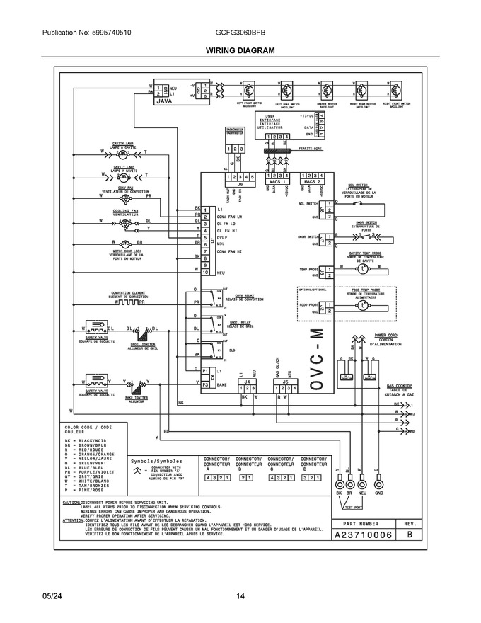 Diagram for GCFG3060BFB