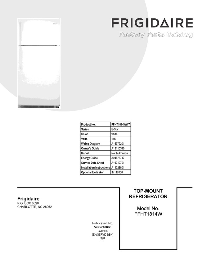 Diagram for FFHT1814WW7