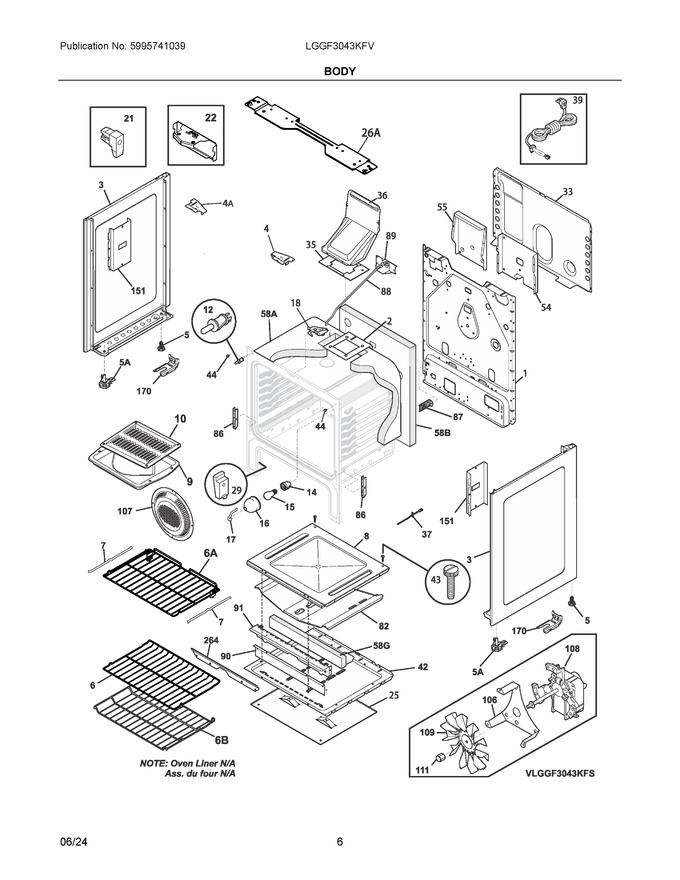Diagram for LGGF3043KFV