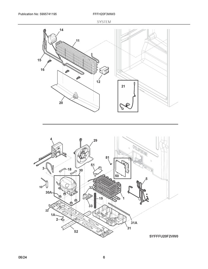 Diagram for FFFH20F3WW3