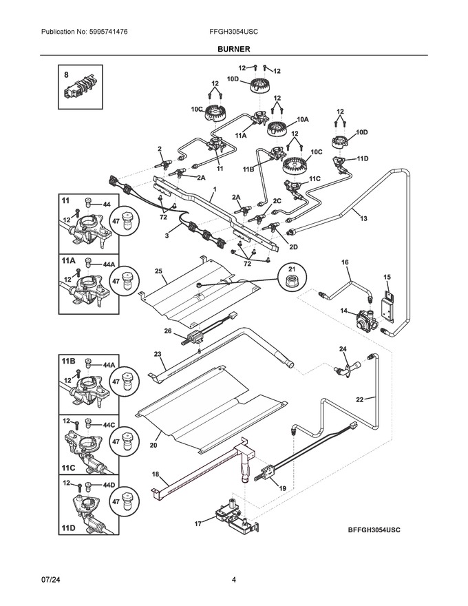 Diagram for FFGH3054USC