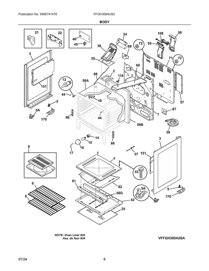 Diagram for FFGH3054USC