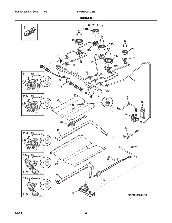 Diagram for FFGH3054USE