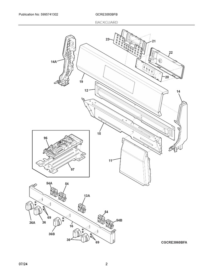Diagram for GCRE3060BFB