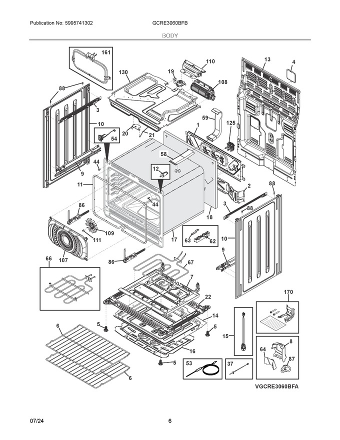 Diagram for GCRE3060BFB