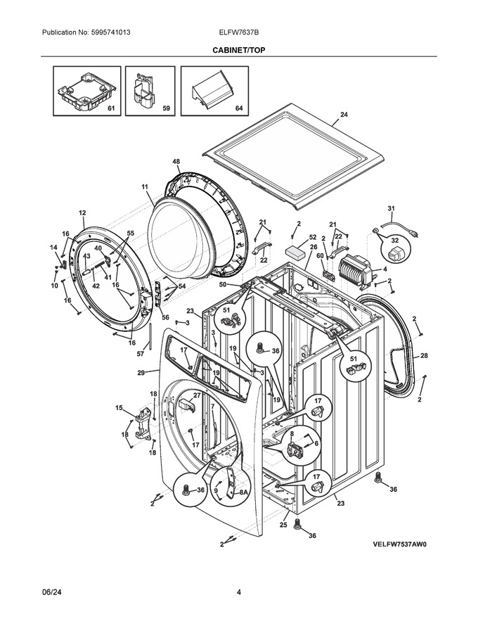 Diagram for ELFW7637BW1