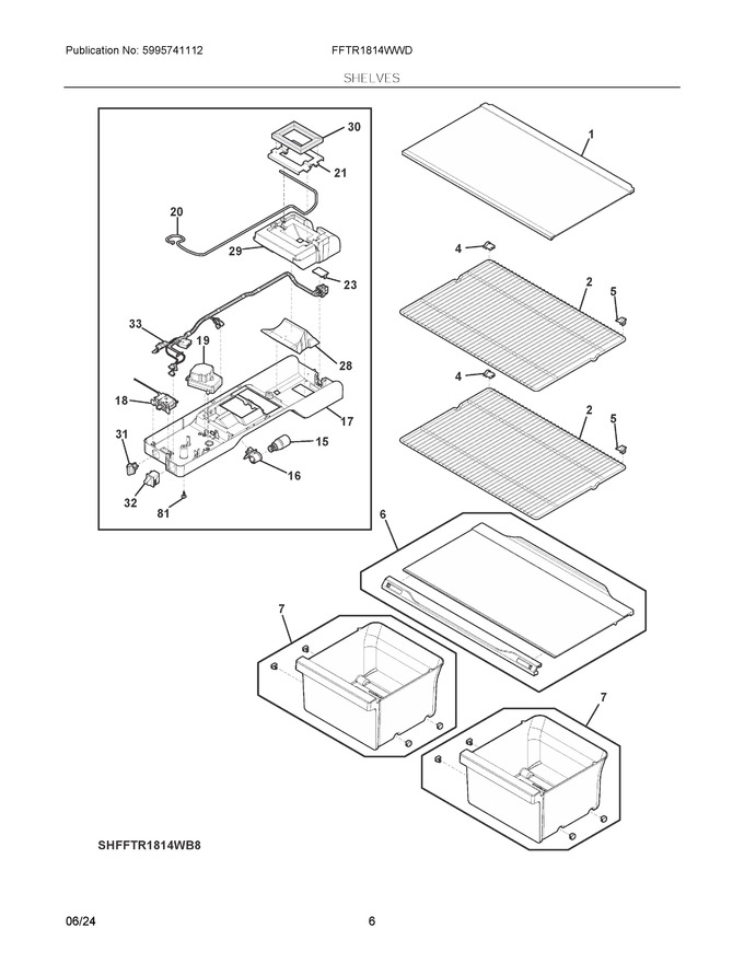 Diagram for FFTR1814WWD