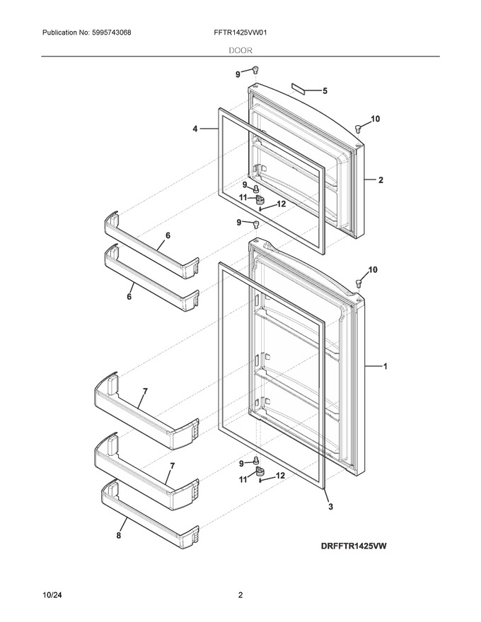 Diagram for FFTR1425VW01