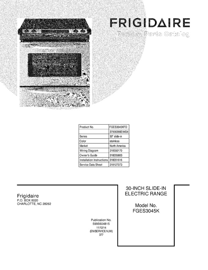 Diagram for FGES3045KFD