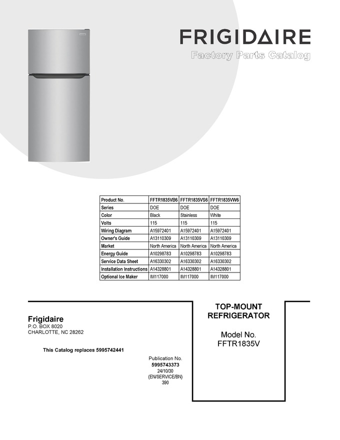 Diagram for FFTR1835VS6