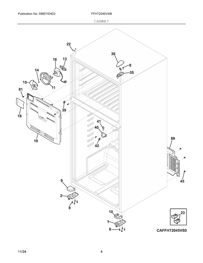 Diagram for FFHT2045VW8